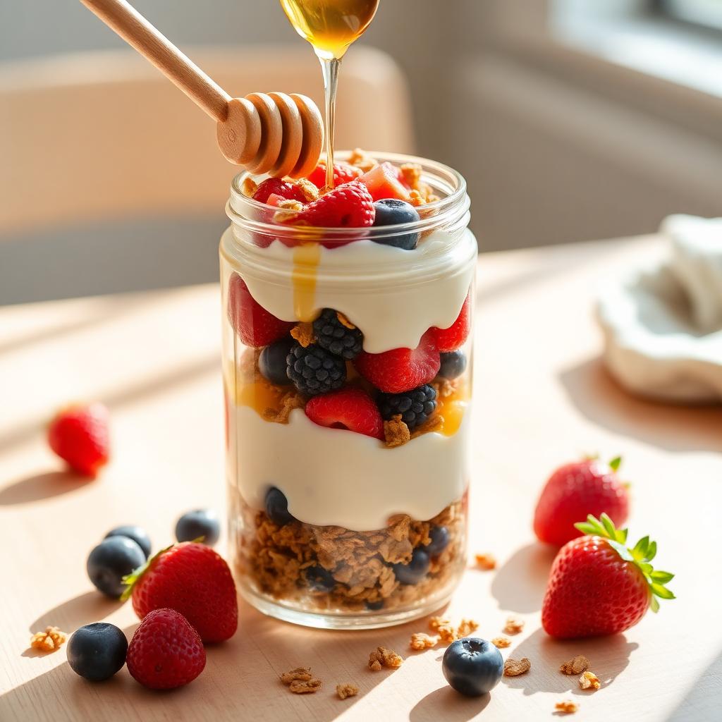 Honey Yogurt Berry Breakfast Parfait