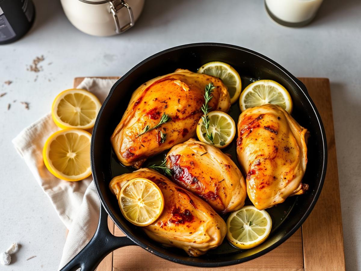 Lemon Thyme Skillet Chicken