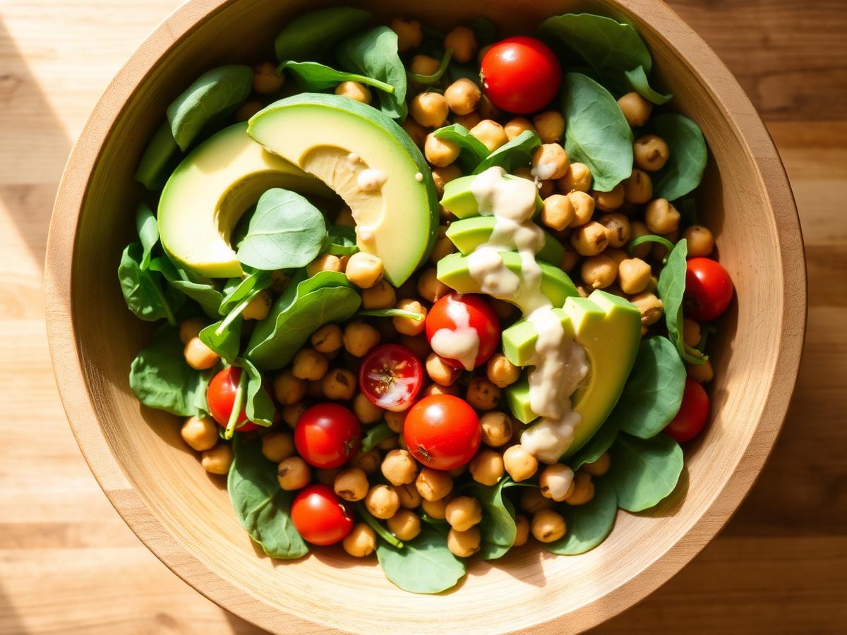 Rainbow Chickpea Power Salad