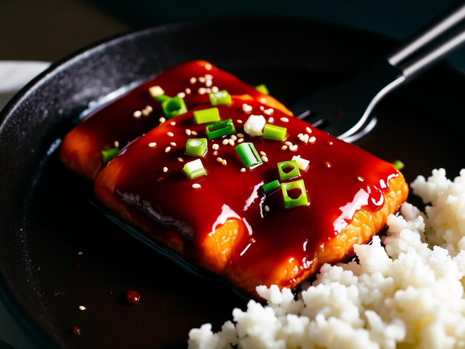 Sticky Honey Garlic Salmon
