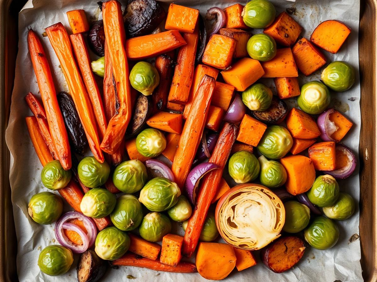 Honey Garlic Sheet Pan Vegetables